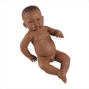 Fiú csecsemő baba néger 45cm