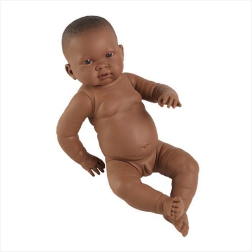 Fiú csecsemő baba néger 45cm